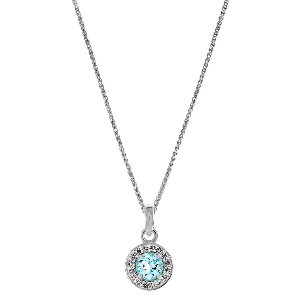 Bristol Sterling Silber Halo Anhänger