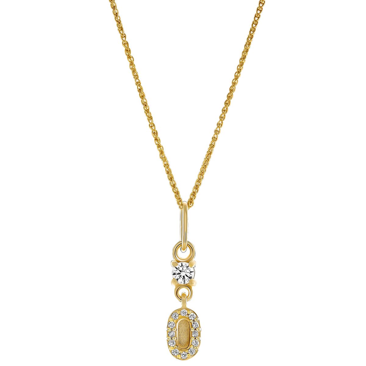 Elegante Halskette mit Steinbesatz