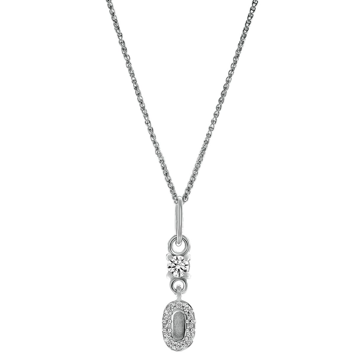 Zarte 'Lily' Halskette aus Sterlingsilber