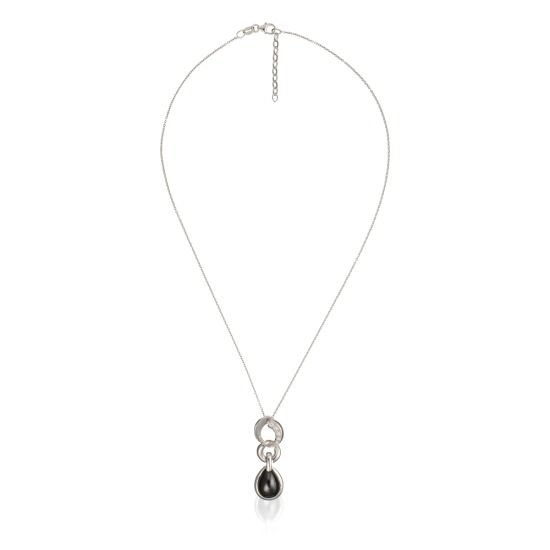 Elegante Gliederkette mit Tropfenanhänger