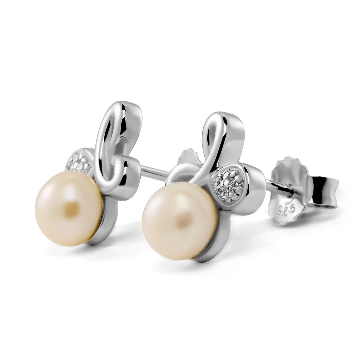 Elegante Perlen- und Kristall-Ohrstecker
