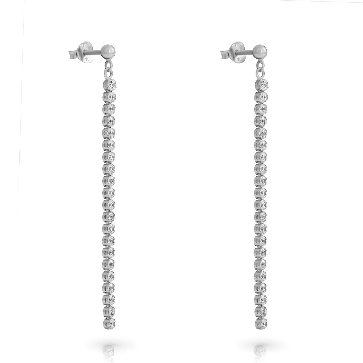 Elegante funkelnde lange Ohrhänger