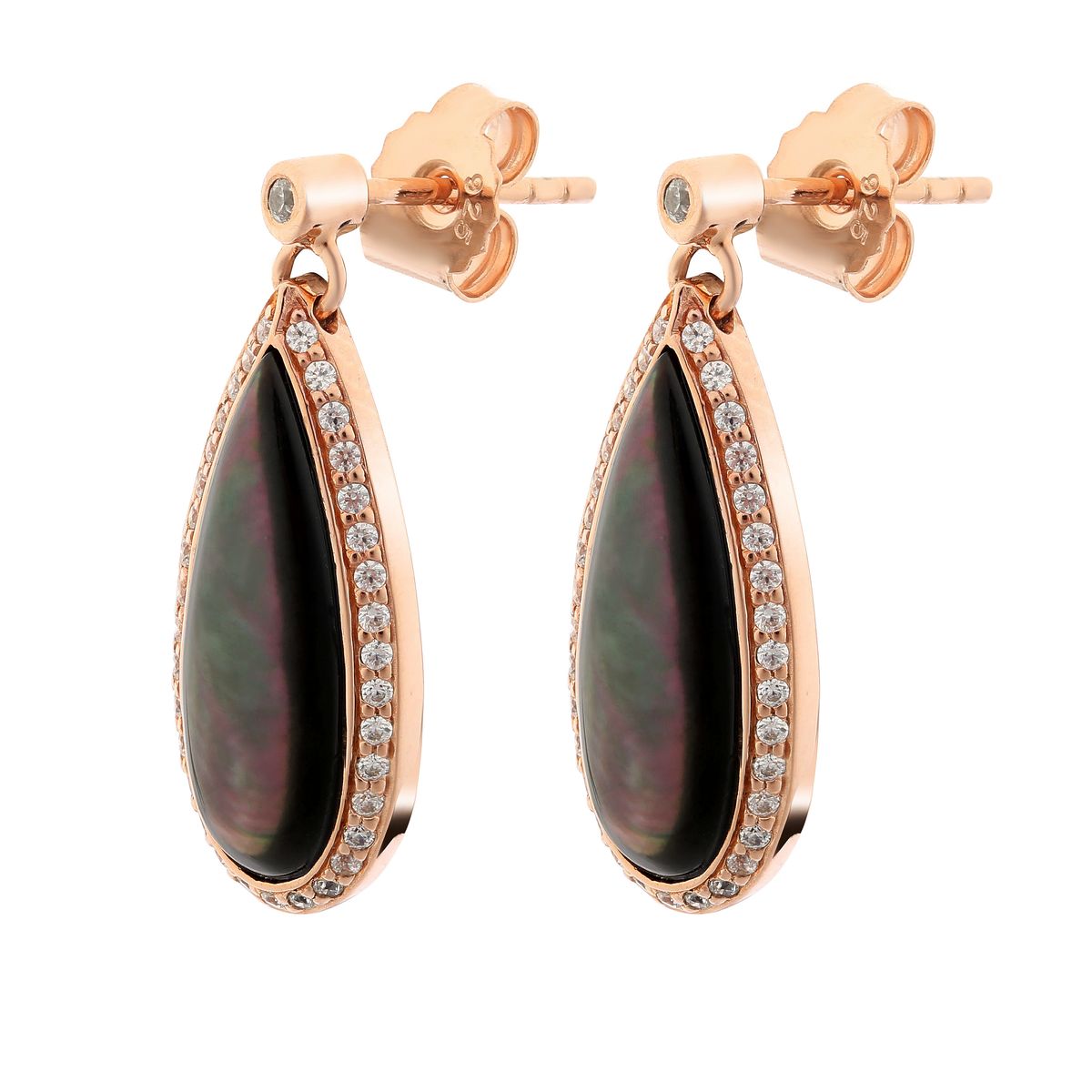 Elegante Teardrop-Pavé-Ohrhänger