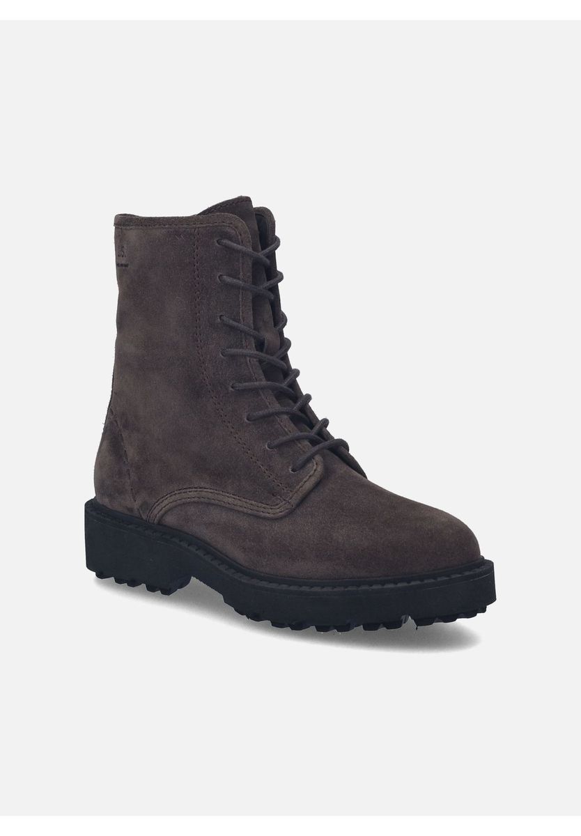 Schnürstiefeletten aus Wildleder