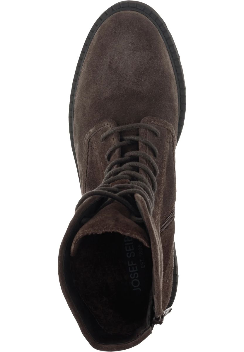 Schnürstiefeletten aus Wildleder