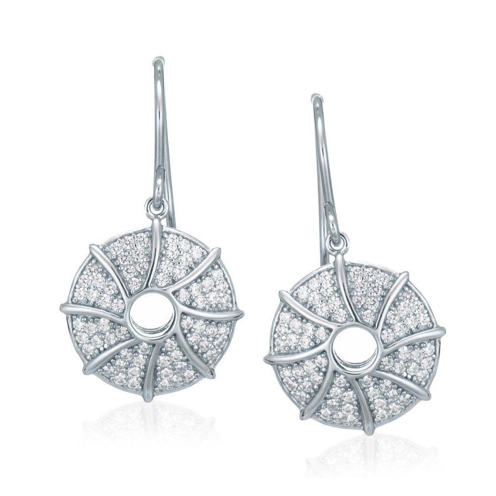 Funkelnde Pinwheel-Pavé-Hänger