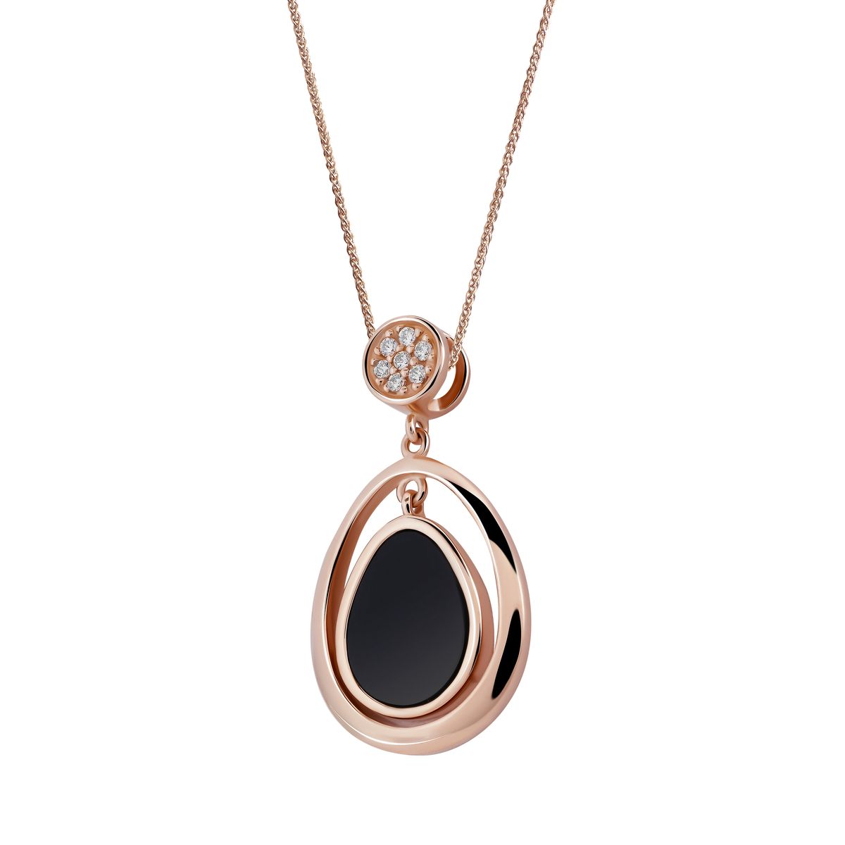 Modernes Roségold Schmuck-Set