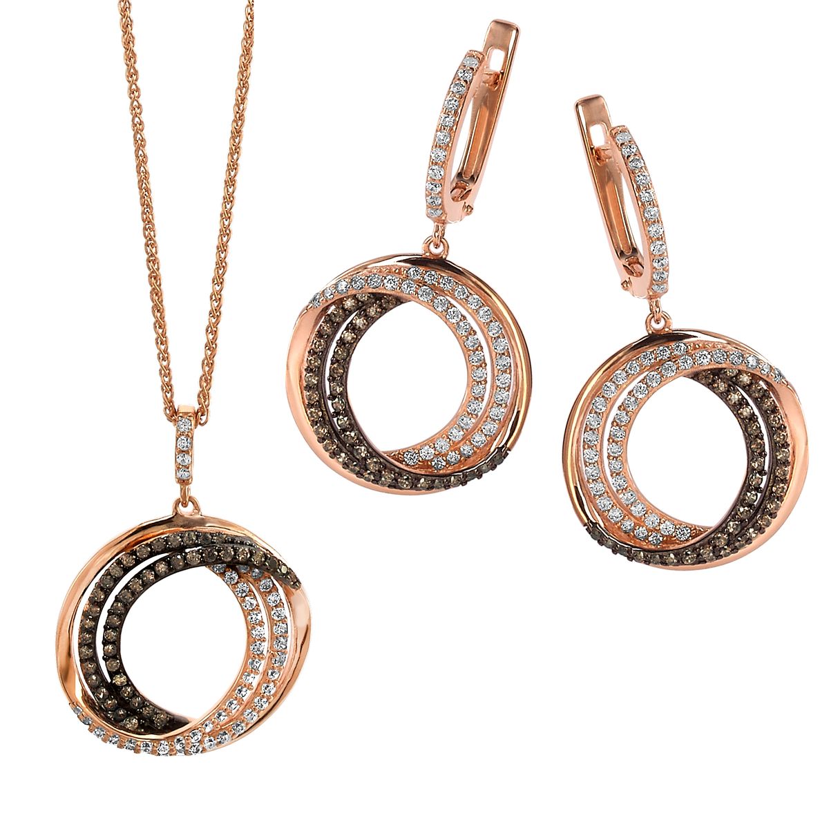 Dreifach Verschlungenes Ring-Schmuckset