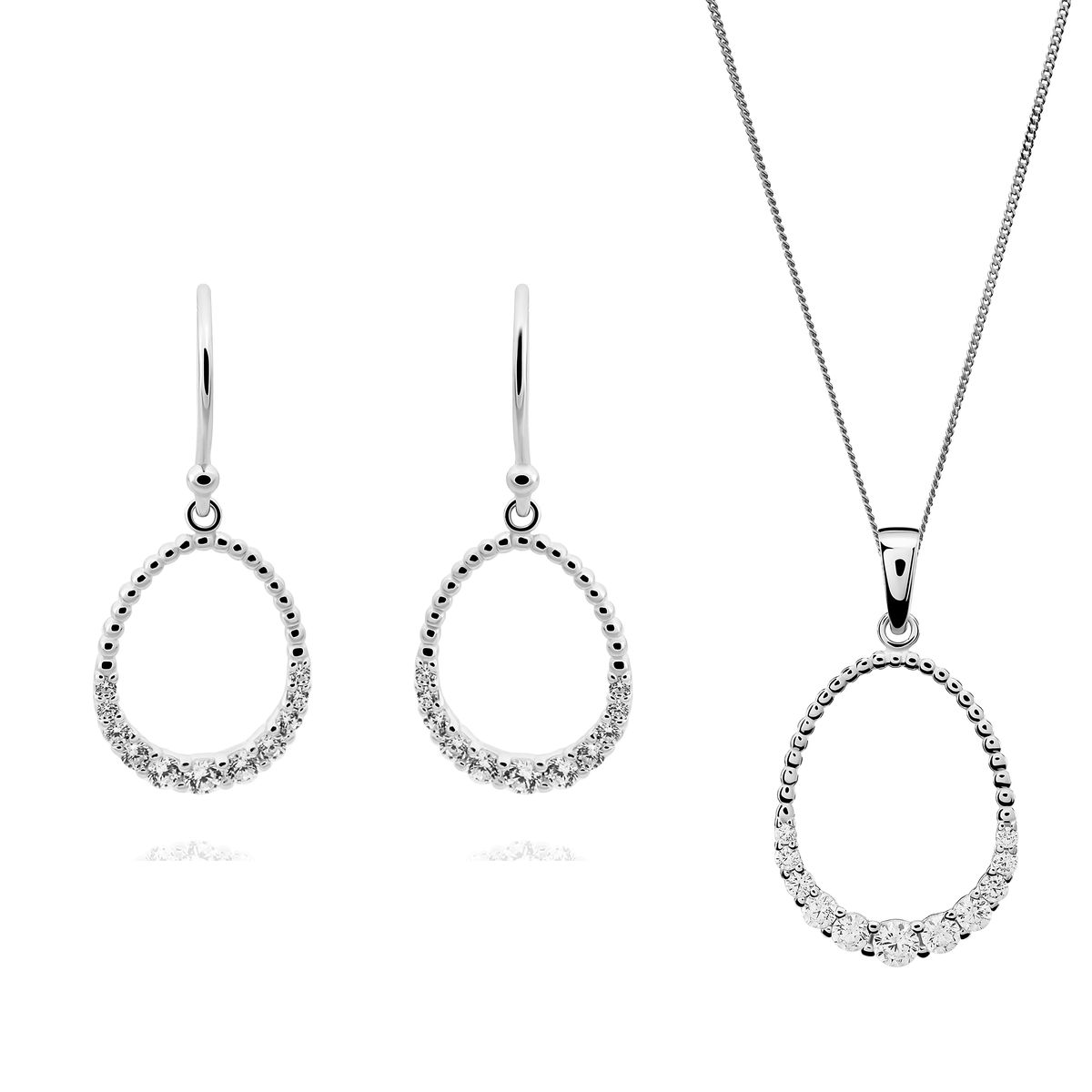 Aria Silbernes Offenes Tropfen-Set