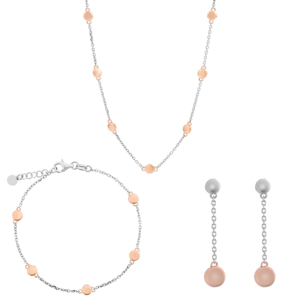 Minimalistisches 'Aurelie' Schmuckset mit Kreisen