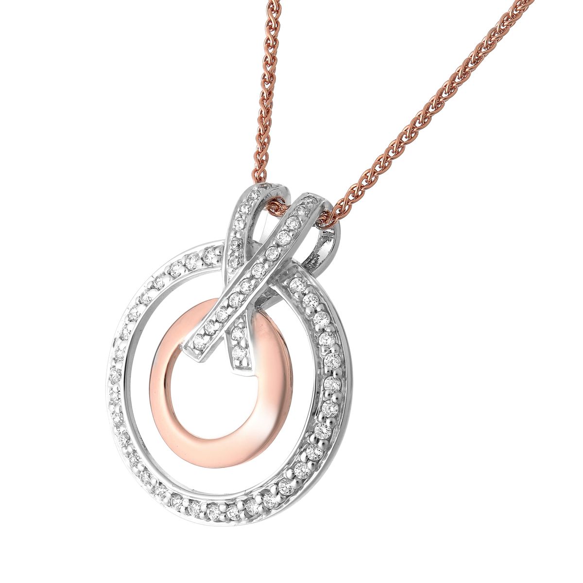 Elegantes Zweifarbiges Set mit Ineinandergreifenden Kreisen