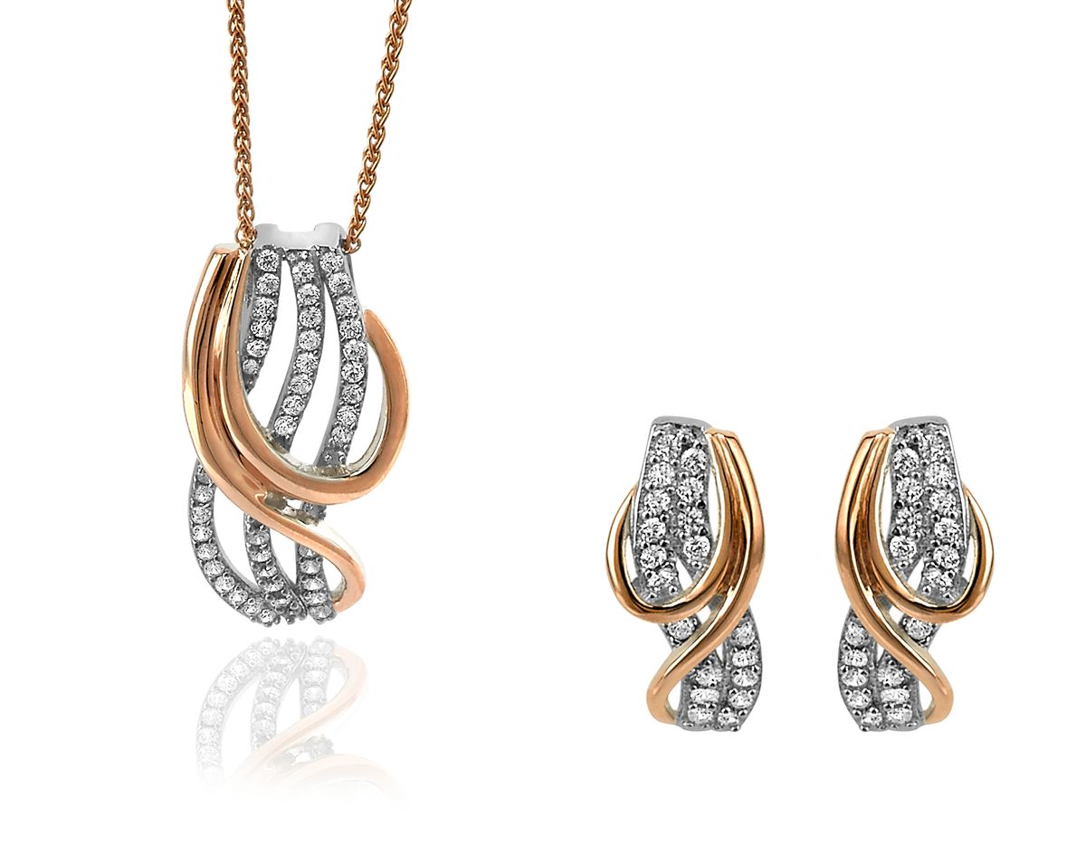 Elsia Abstraktes Bicolor Schmuckset