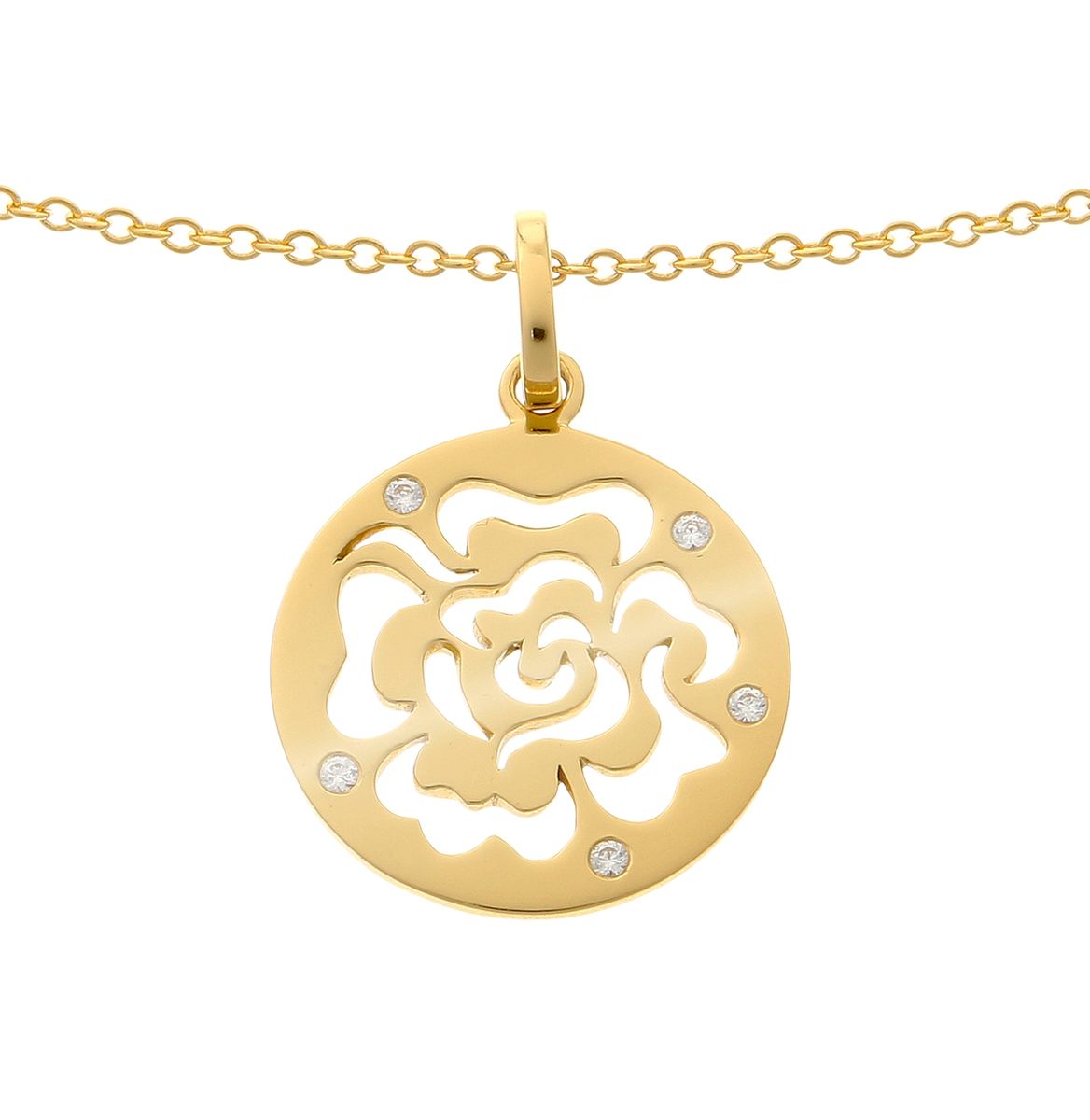 Filigranes Schmuckset mit Rosenmotiv