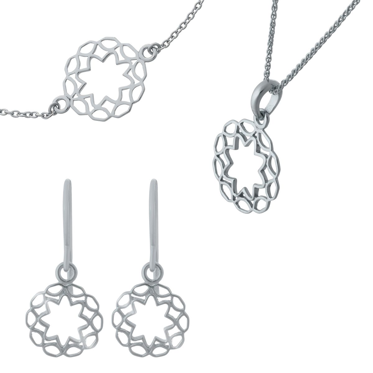 Schmuckset Jasmine aus Sterlingsilber