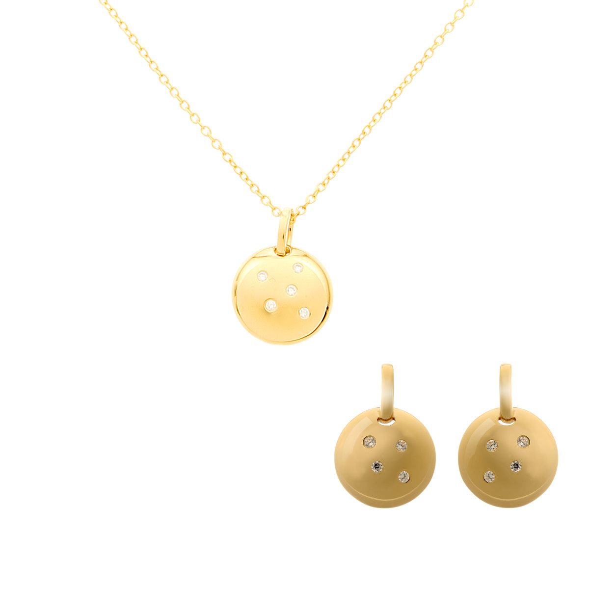 Sternbild-Plättchen-Schmuckset