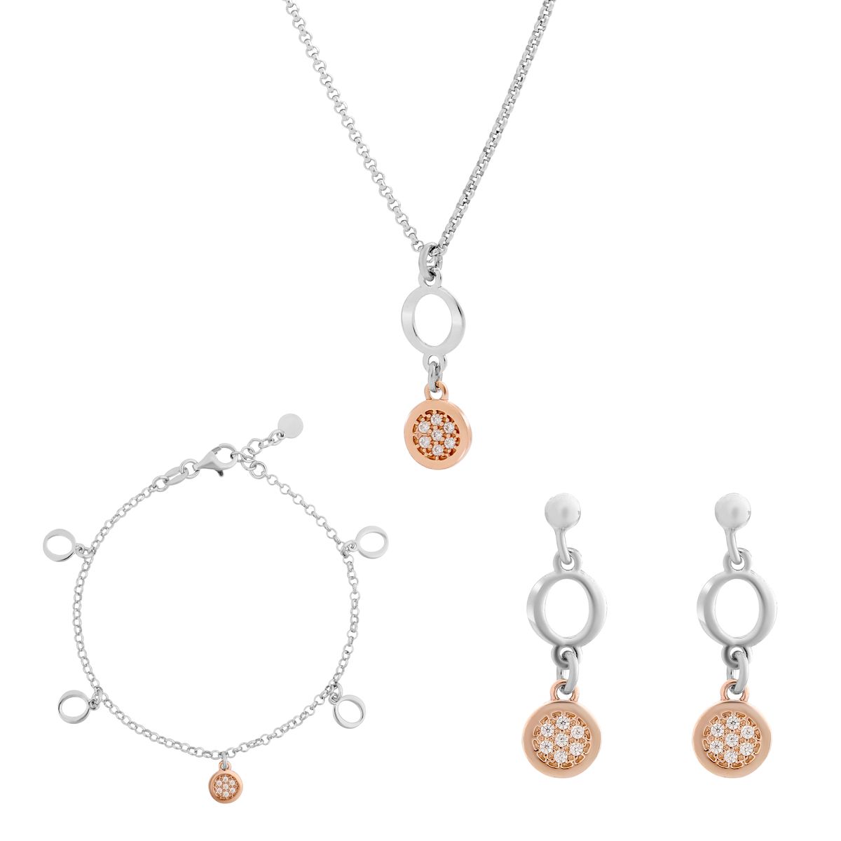 Maite Geometrisches Kreis Schmuck-Set