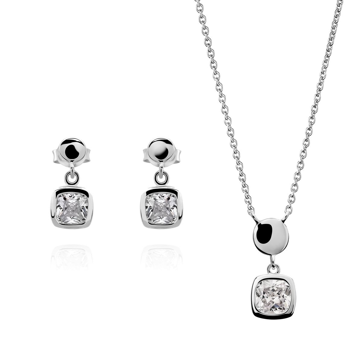 Elegantes Schmuckset mit Kissenschliff