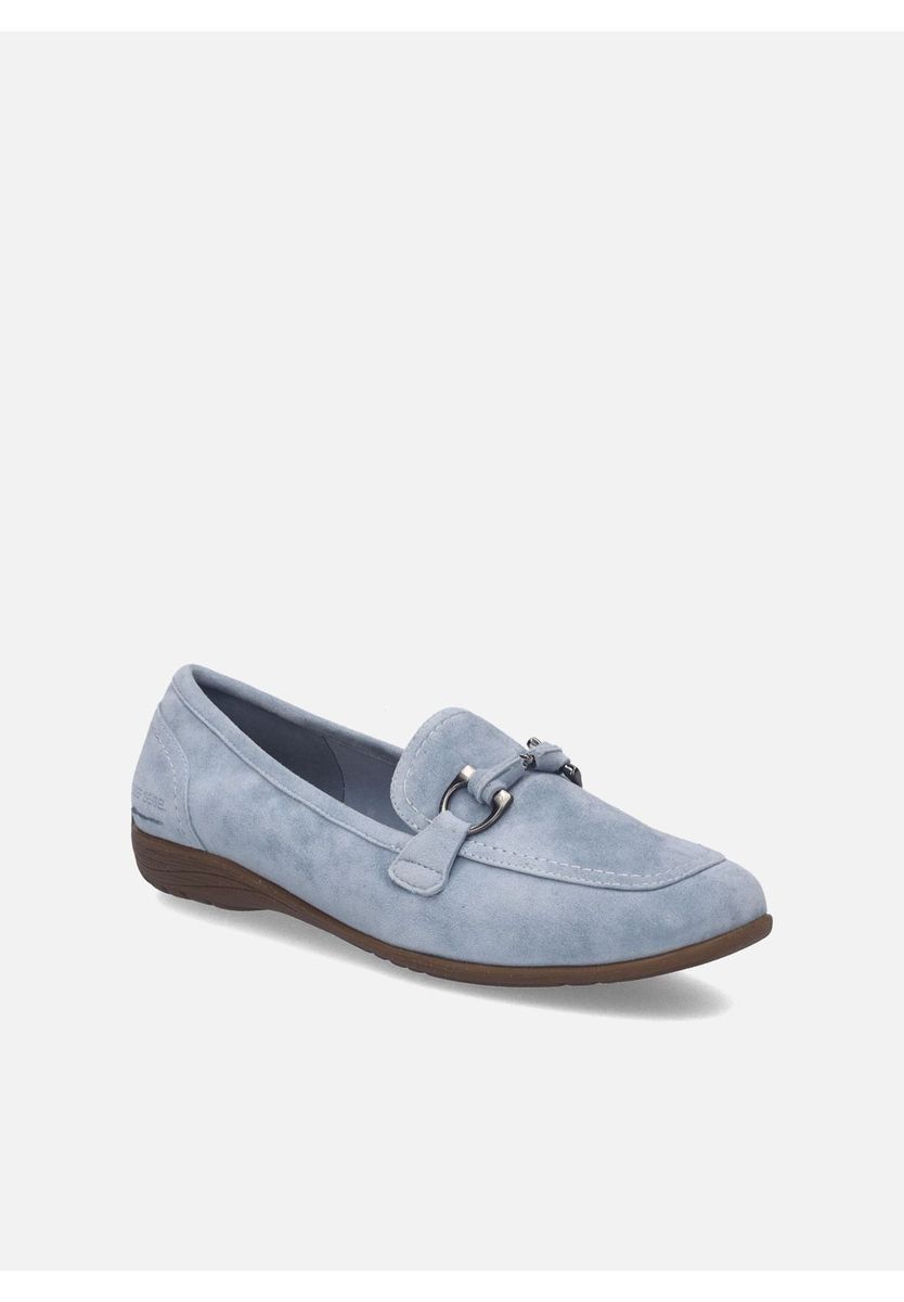 Klassische Wildleder-Loafer mit Schnalle
