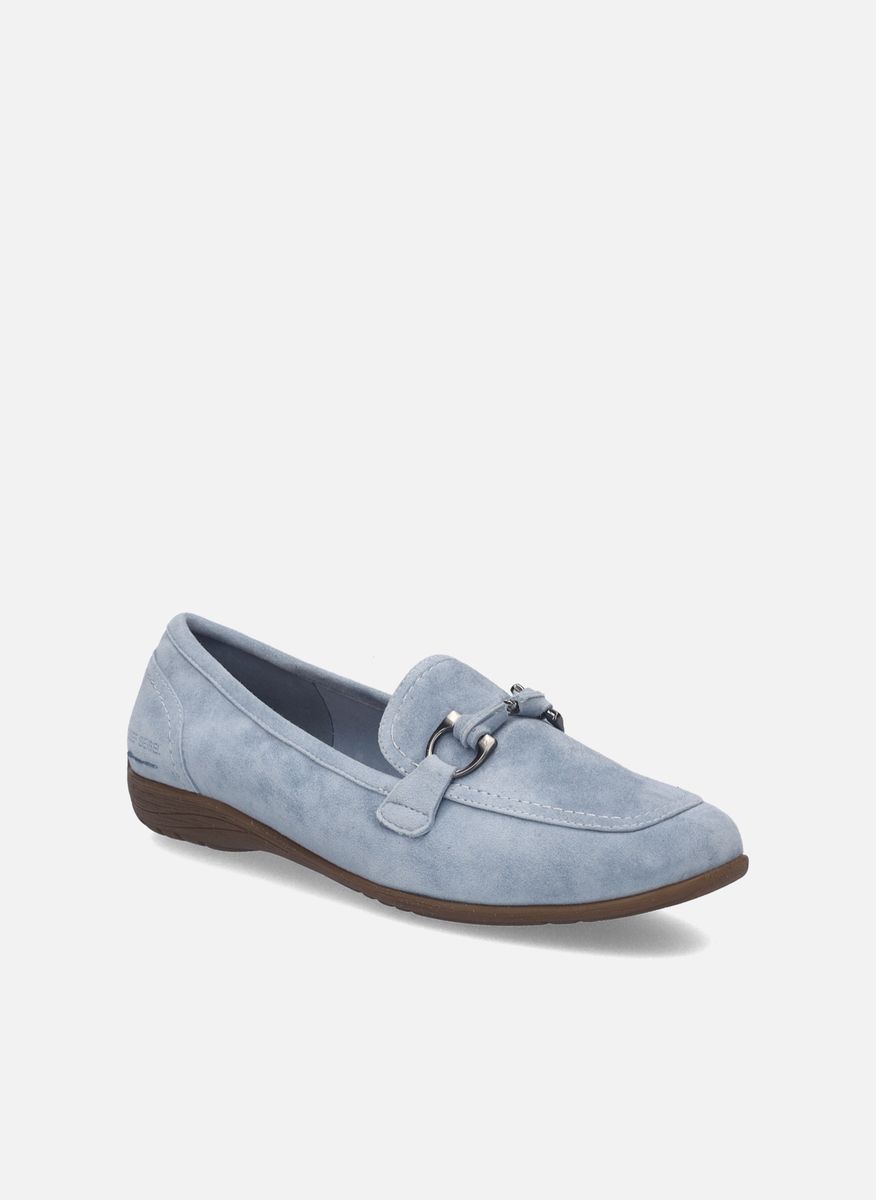 Klassische Wildleder-Loafer mit Schnalle