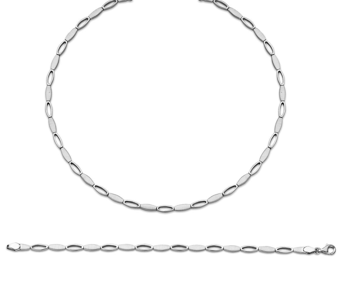 Elegantes Gliederschmuck-Set aus Silber