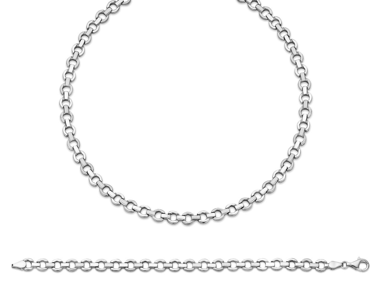 Poliertes Sterling Silber Schmuckset