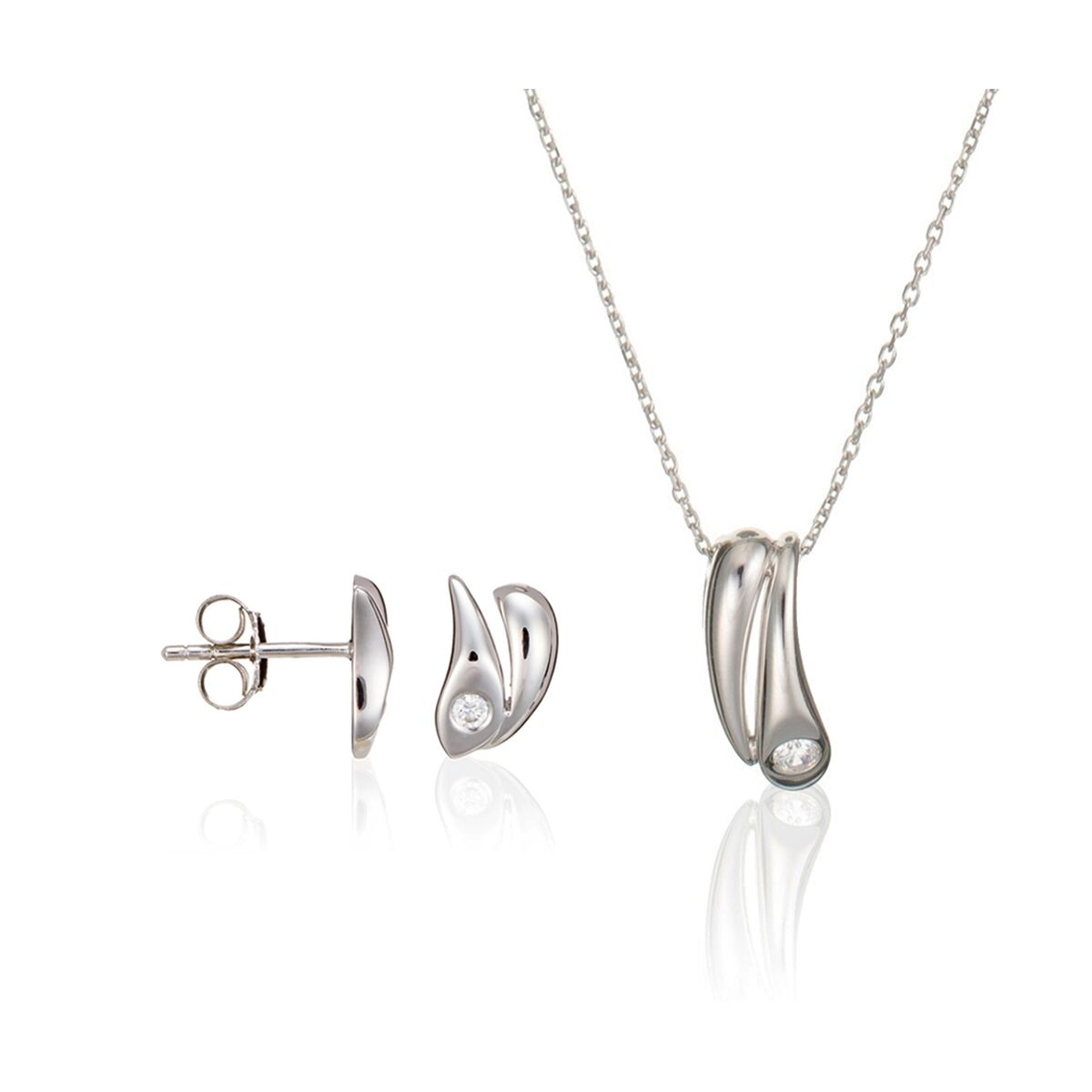 Schmuckset mit organischen Formen