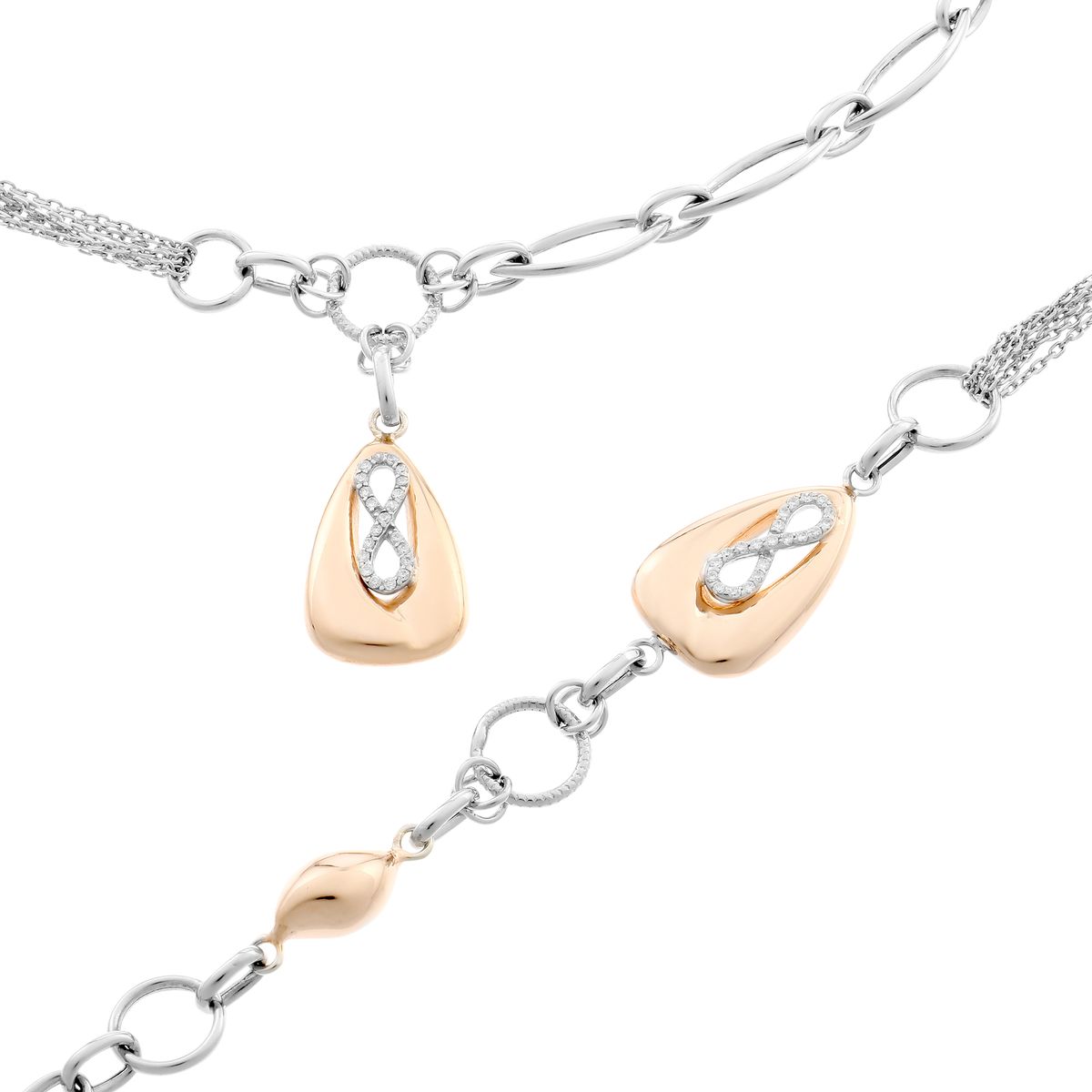 Schmuckset mit Unendlichkeitssymbol
