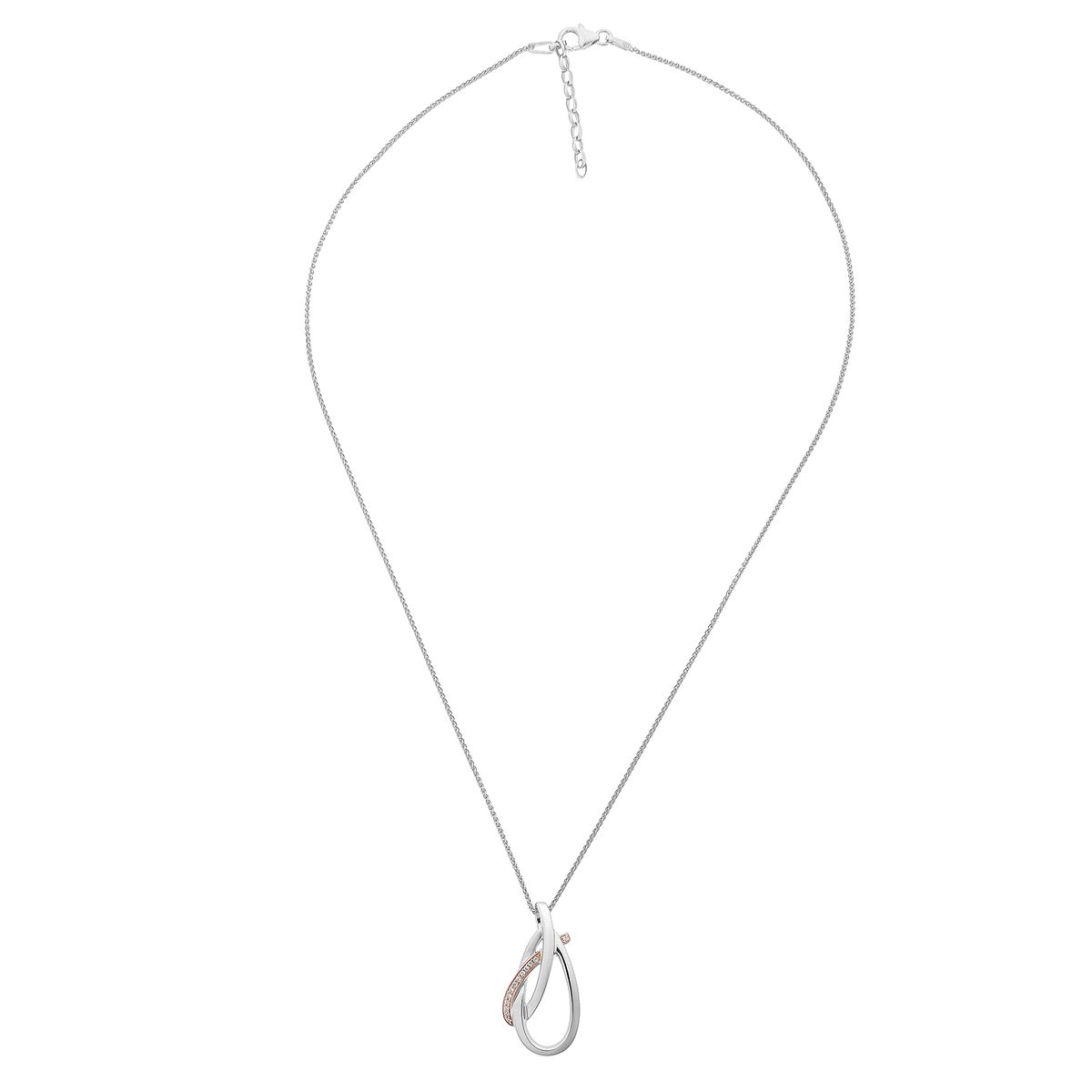 Elegante Halskette mit verschlungenem Anhänger