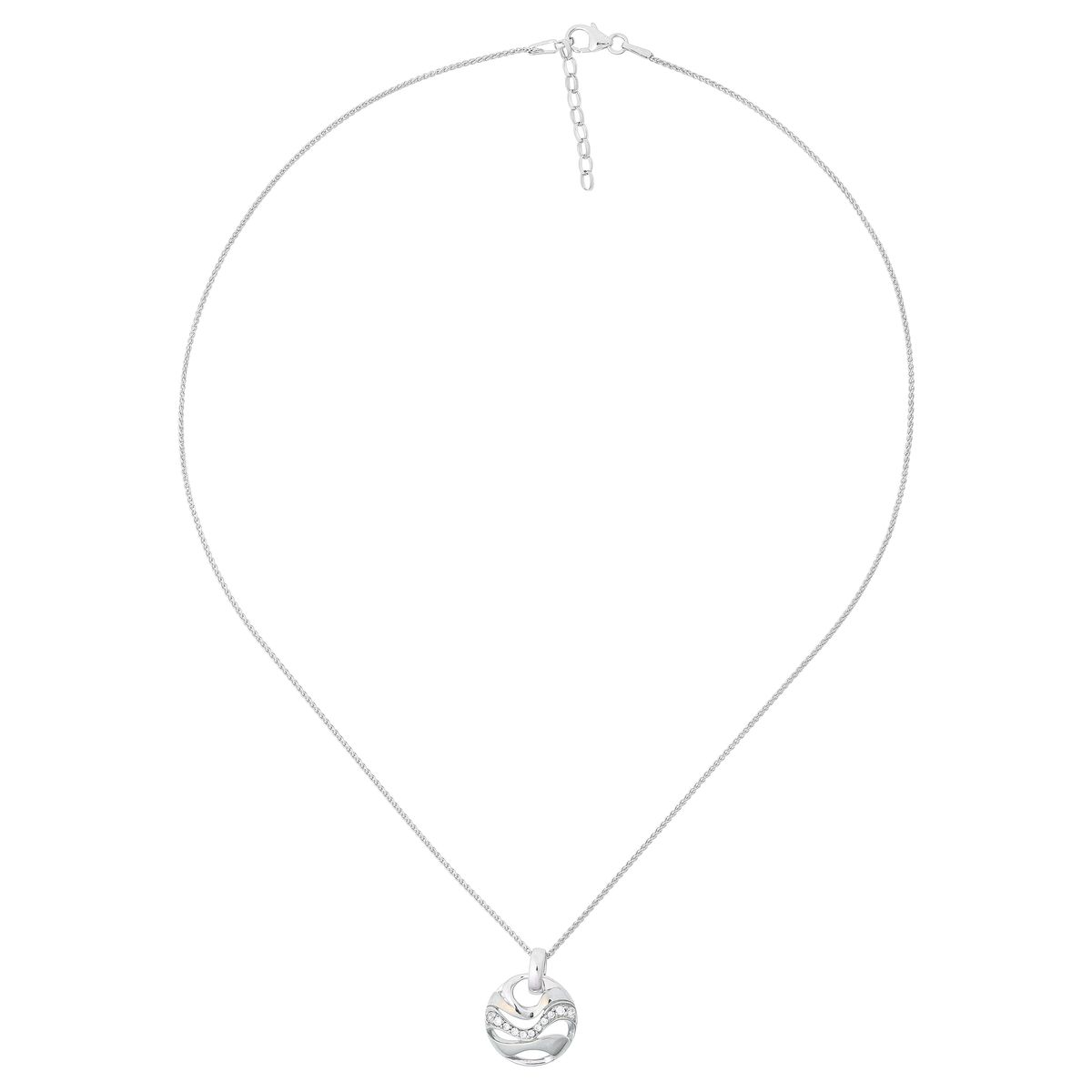 'Elvina' Rundes Wellen-Medaillon