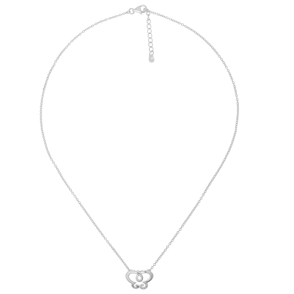 Halskette aus Sterlingsilber mit Schmetterlingsherz
