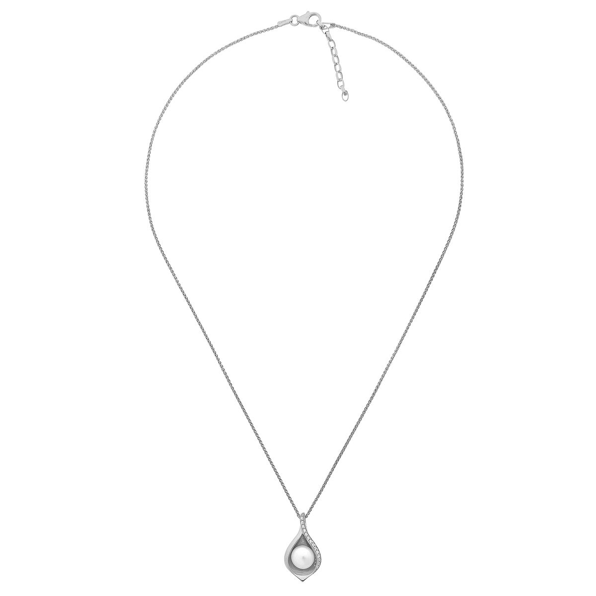 Elegante Perlenanhänger-Halskette in Tropfenform