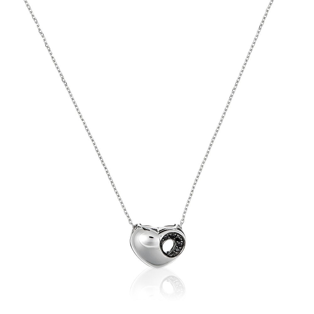 Herzanhänger Sterling-Silber-Halskette