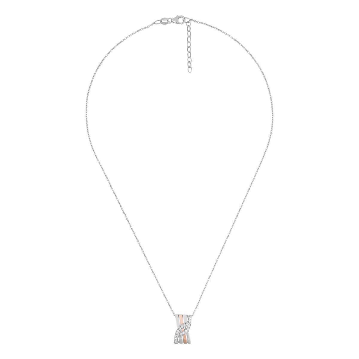Elegante Halskette mit verschlungenen Bändern