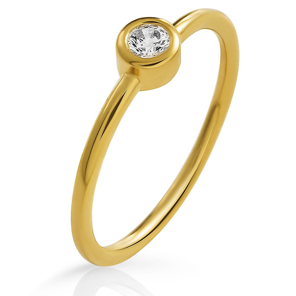 Klassischer Ring mit Zargenfassung
