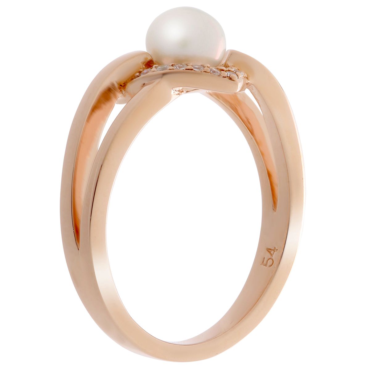 Eleganter Perlenring mit Steinen