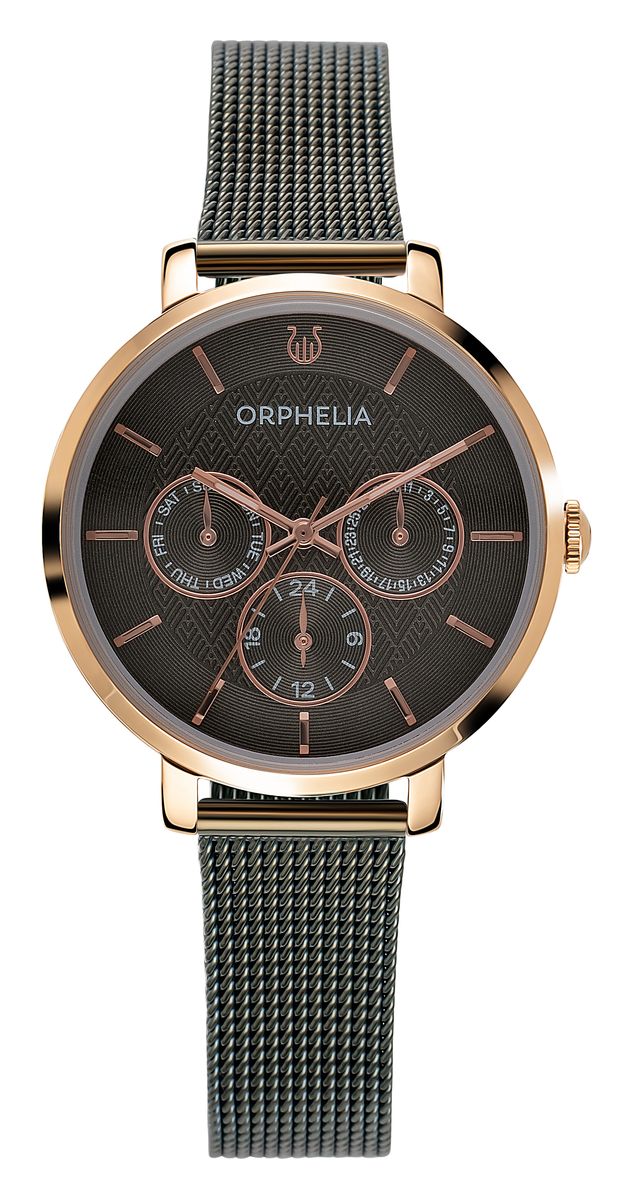 Multifunktionsuhr mit Mesh-Armband