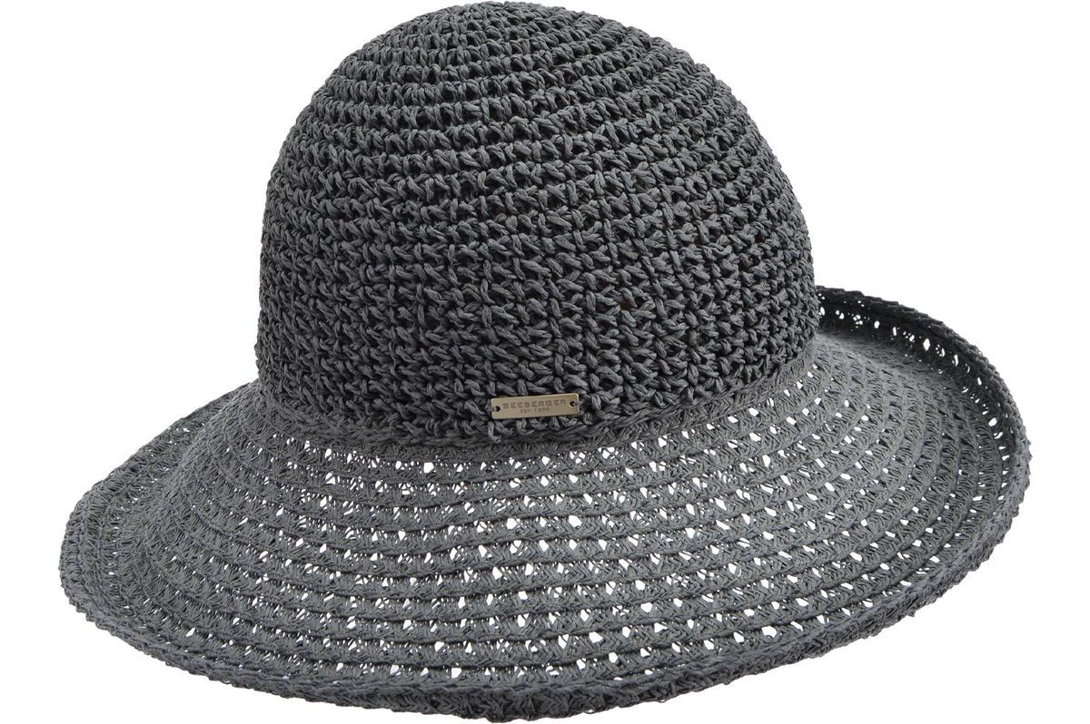 Häkel-Sonnenhut mit breiter Krempe