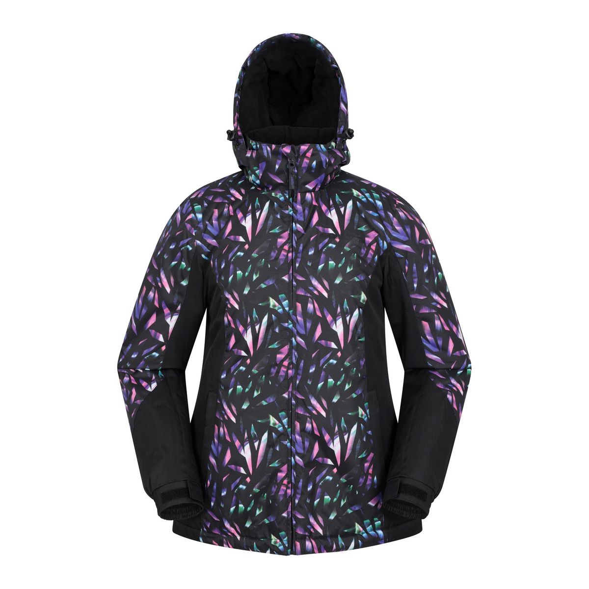 Skijacke mit Kaleidoskop-Muster