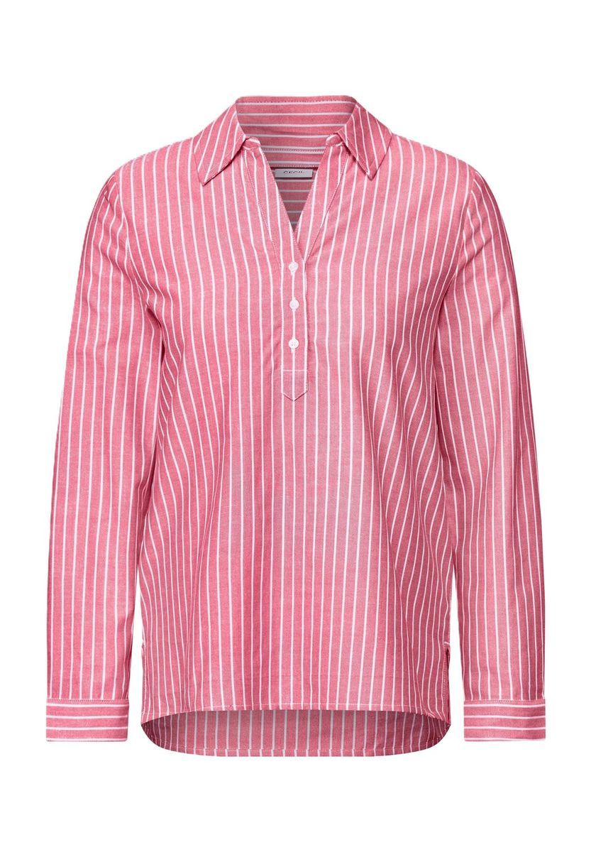 Langärmlige gestreifte Oxford-Bluse
