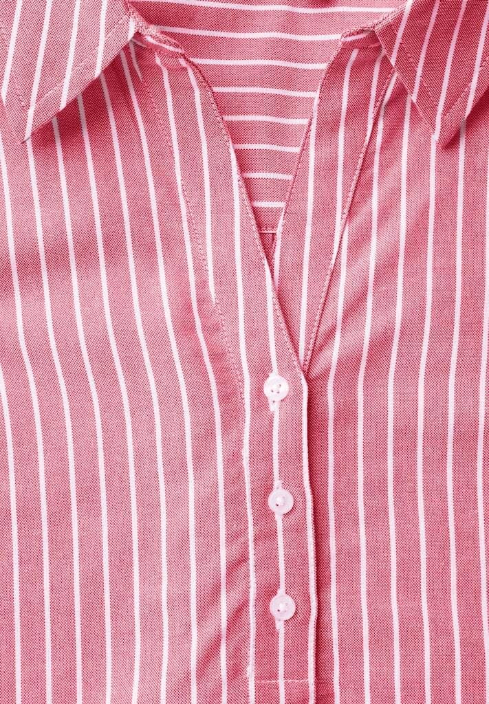 Langärmlige gestreifte Oxford-Bluse