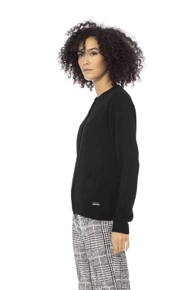 Klassischer Woll-Cardigan mit Knopfleiste