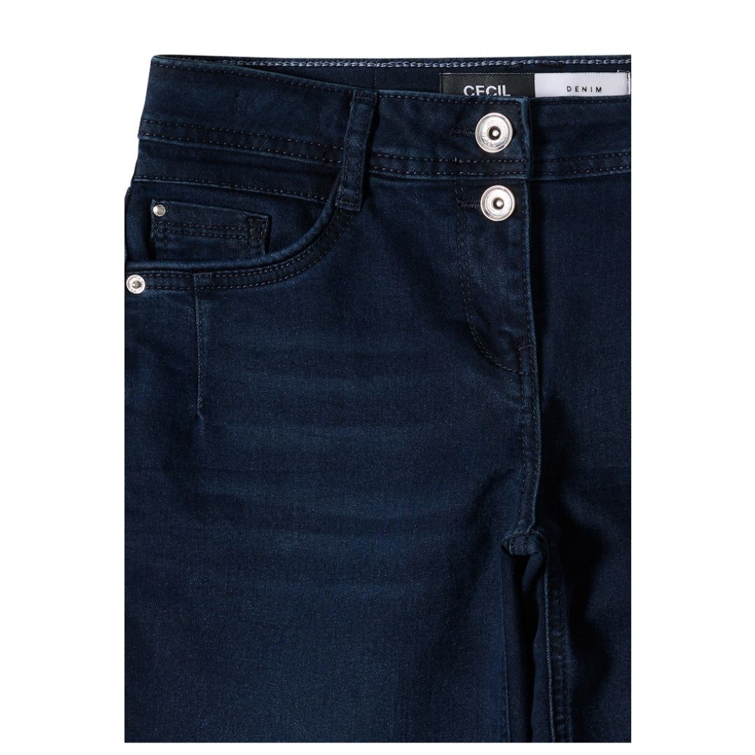Casual Fit Denim mit Doppelknopf