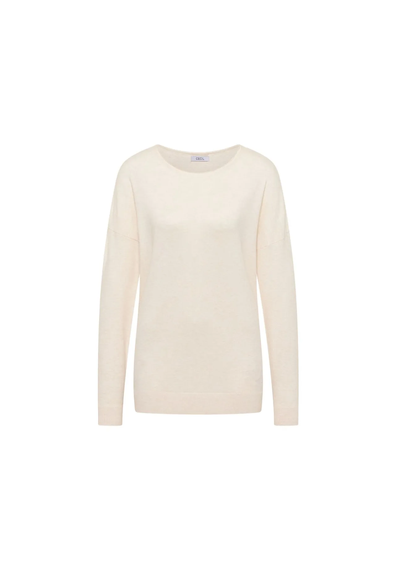 Feinstrickpullover mit U-Boot-Ausschnitt