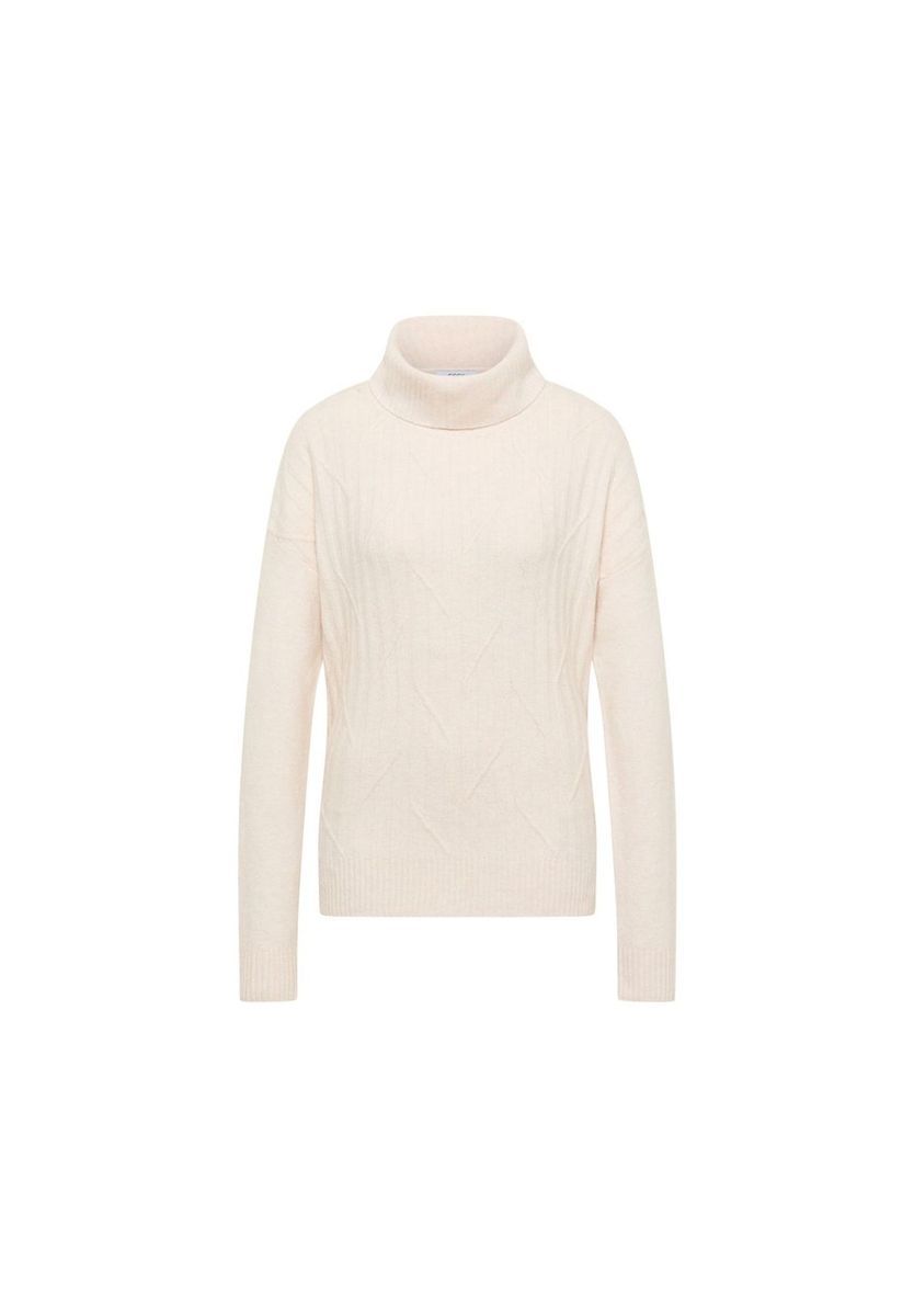 Weicher Rollkragenpullover mit Strukturstrick