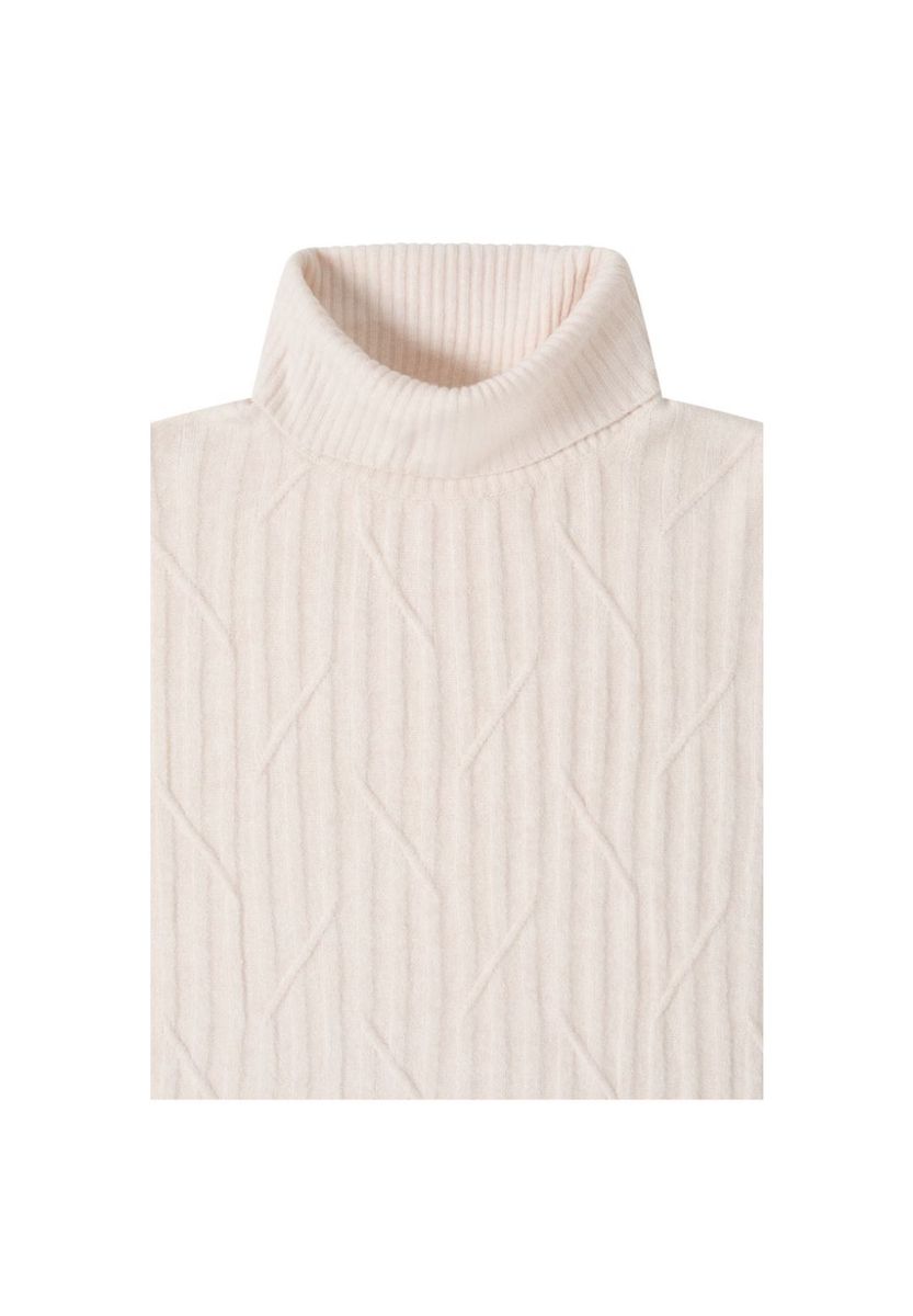 Weicher Rollkragenpullover mit Strukturstrick