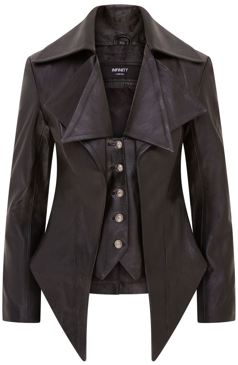 Gothic-Lederjacke im Edwardianischen Stil
