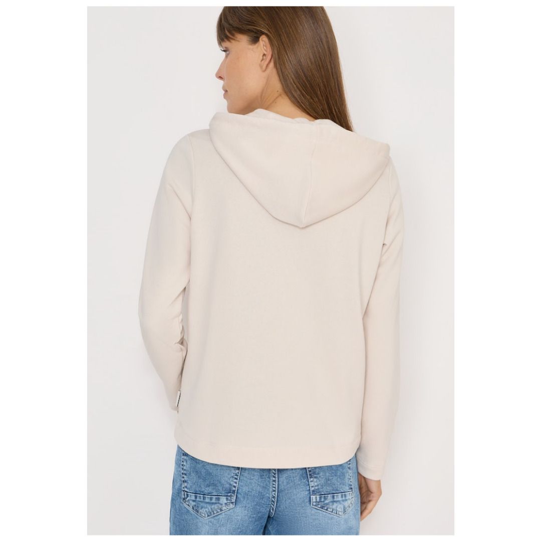Kapuzenshirt mit dezenter Stickerei