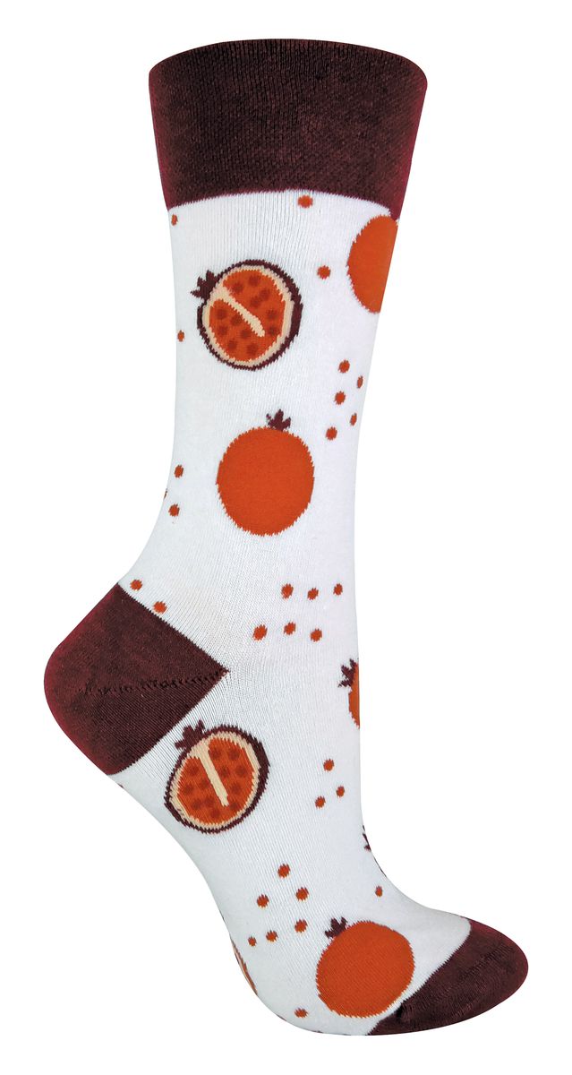 Baumwollsocken mit Granatapfel-Muster