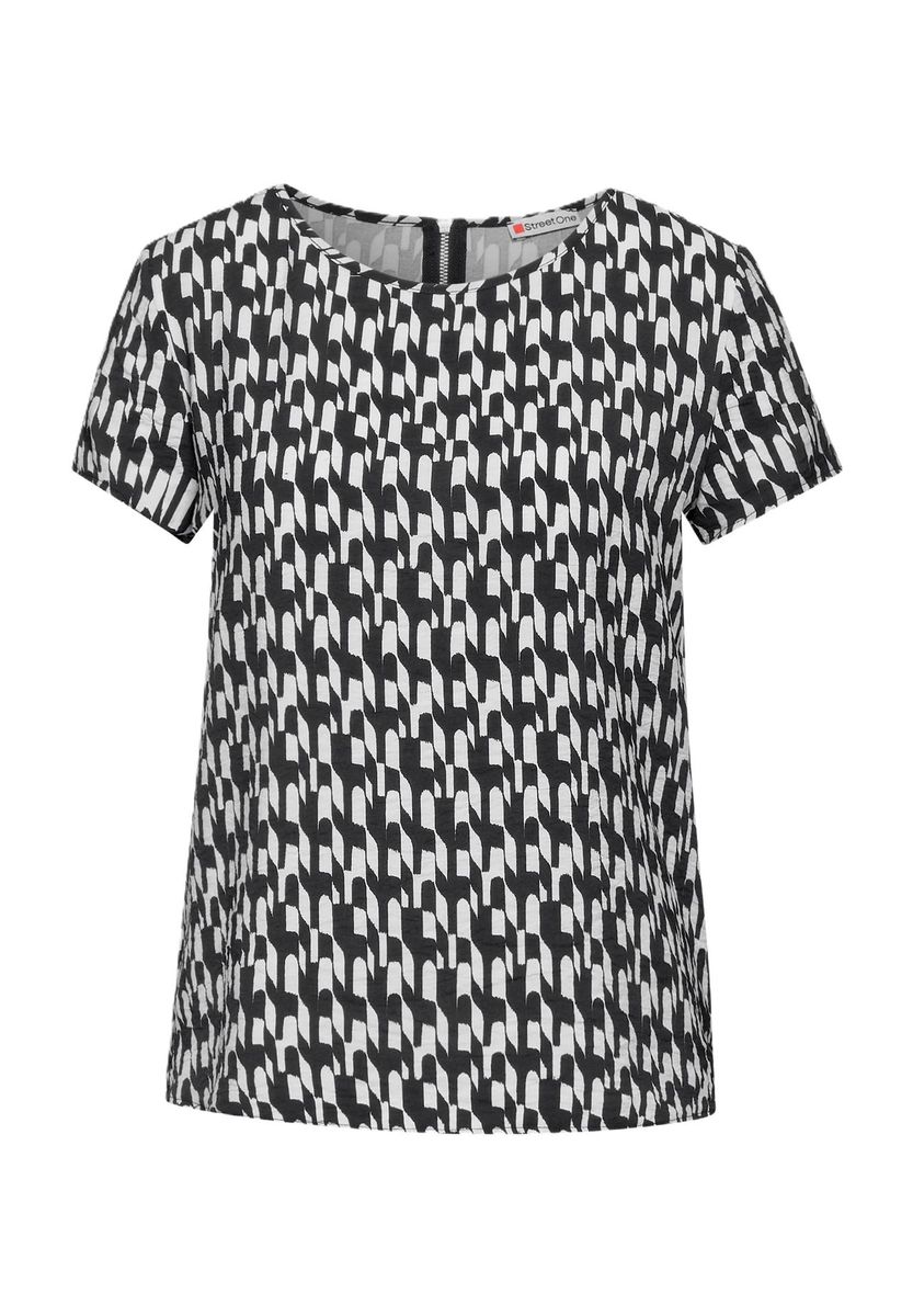 Bluse mit geometrischem Print