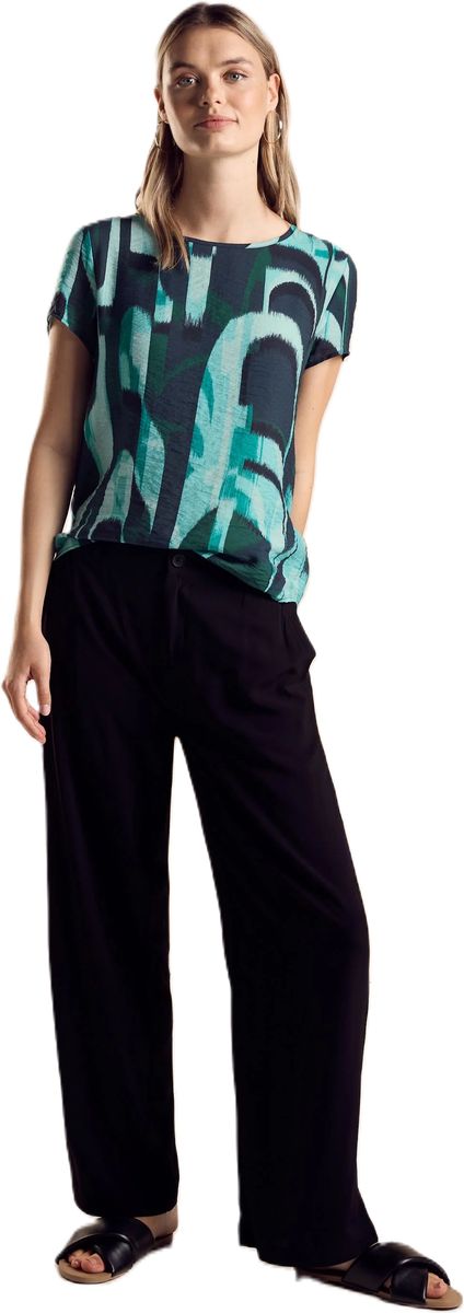 Shirtbluse mit abstraktem Muster